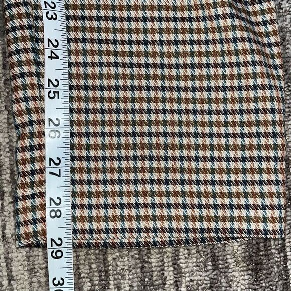 Apricot Clothing Womens 10 Houndstooth Paperbag Pants Brown Tan Tie Waist NWT - Picture 9 of 10